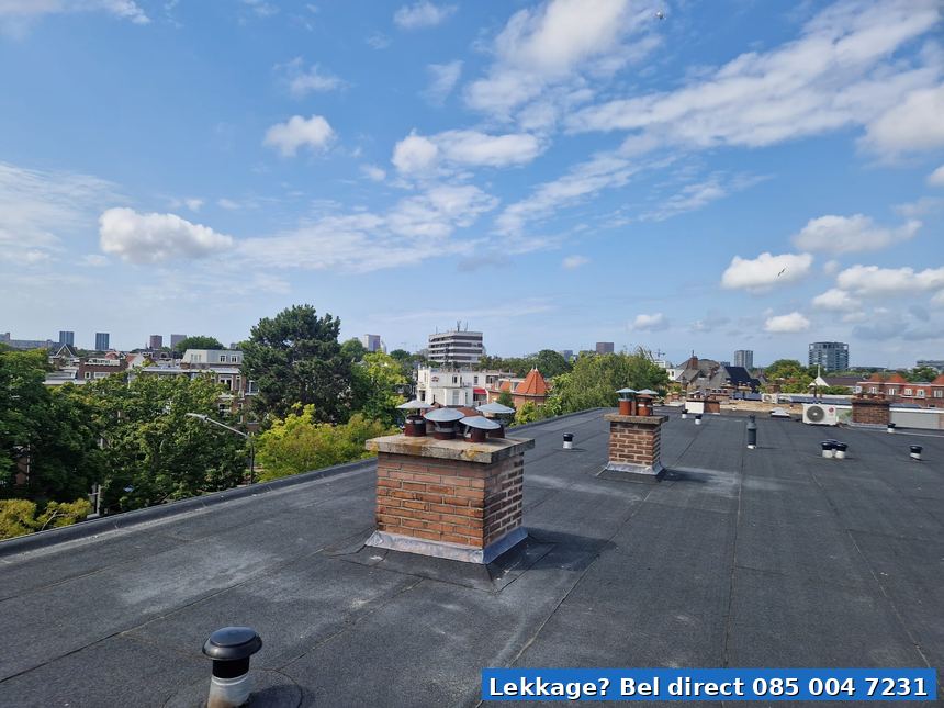 Plat dak inspectie lekdetectie