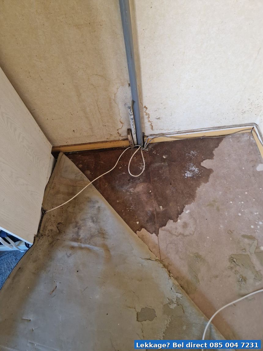 Ernstige waterschade vloer