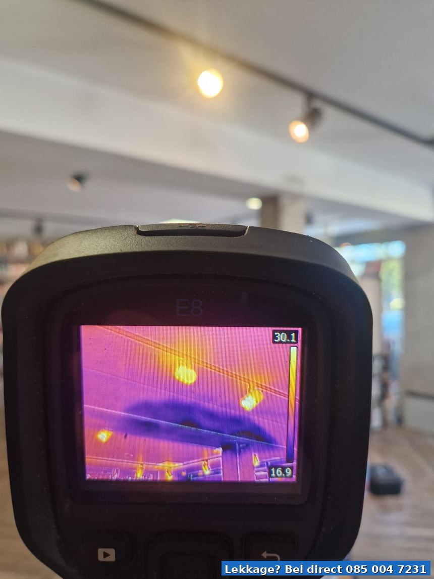 FLIR thermografie toont het verborgen lek duidelijk